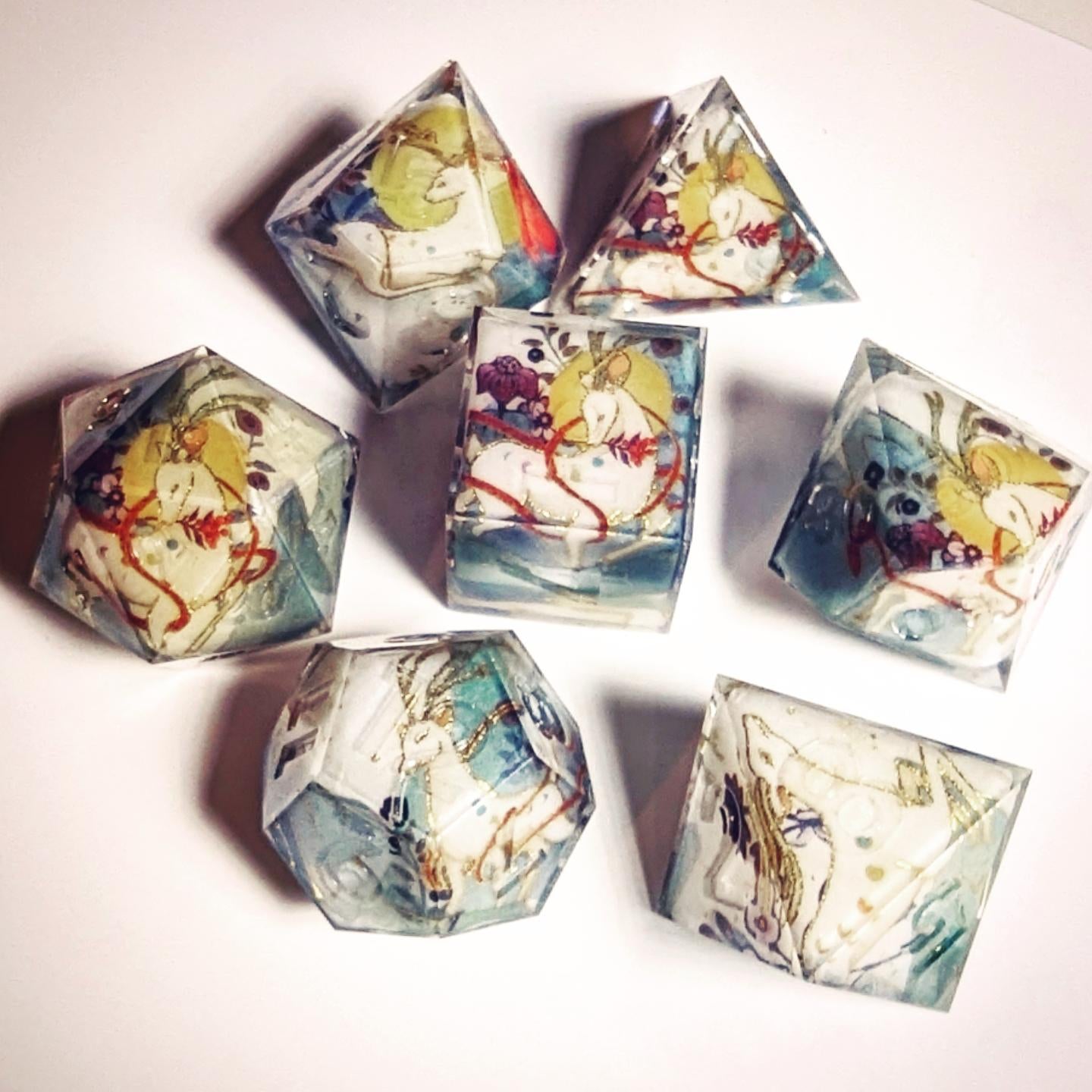 Moonlight Deer Washi Tape Dice Set