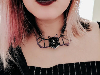 Bat D20 Choker Necklace