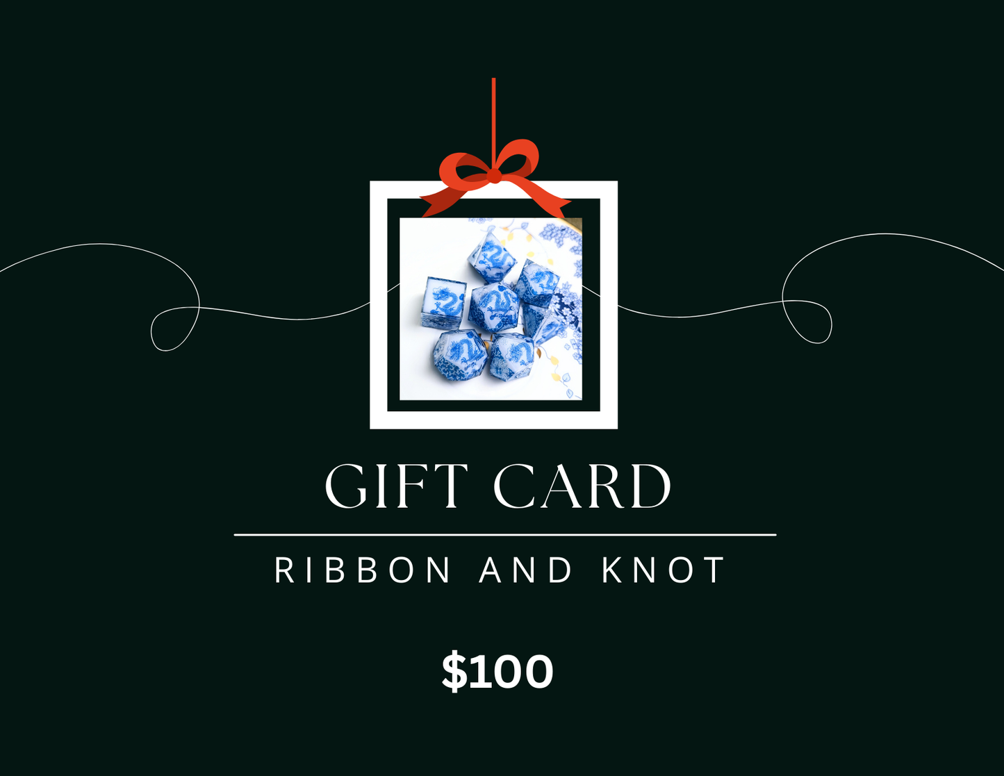 Ribbon and Knot Gift Card