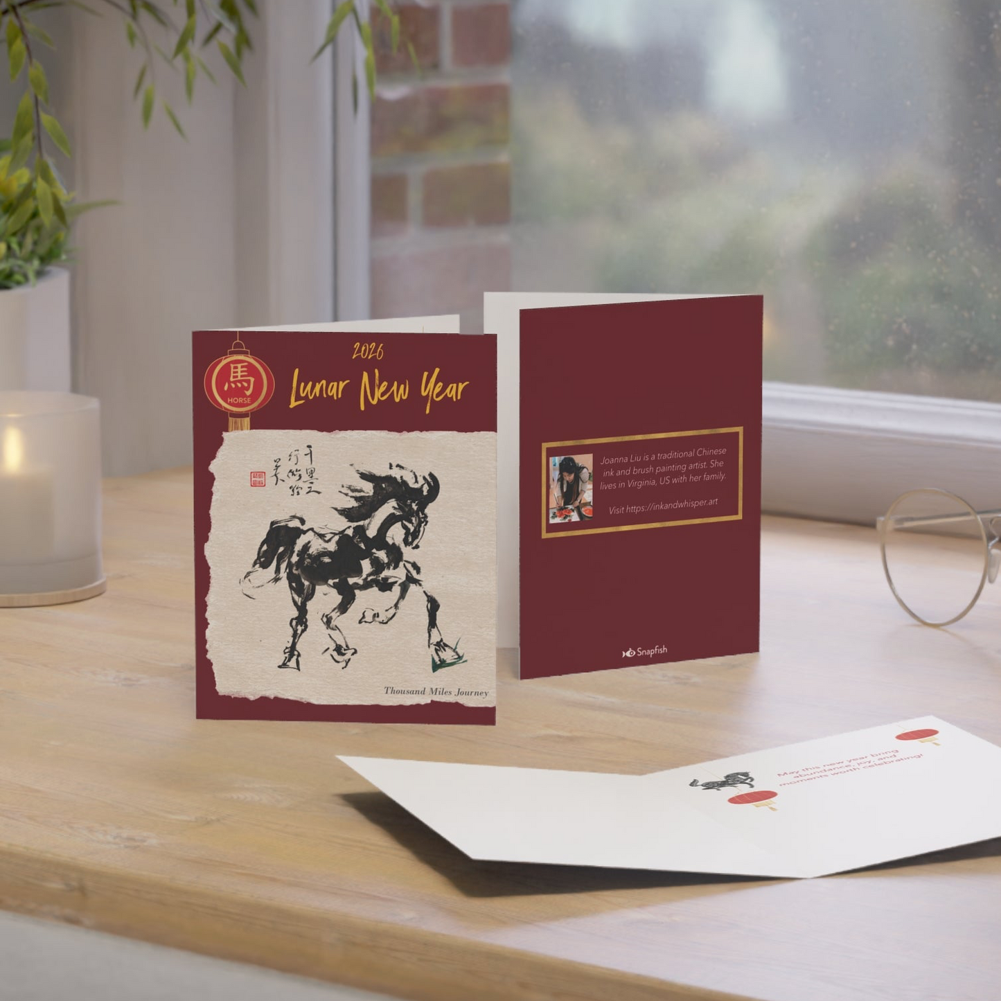 Year of Horse Lunar New Year Card (6 cards)