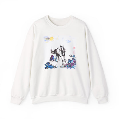 Horse Flower Field Lunar New Year Sweatshirt