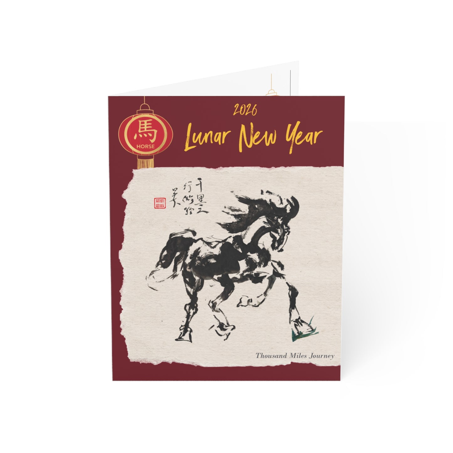Year of Horse Lunar New Year Card (6 cards)
