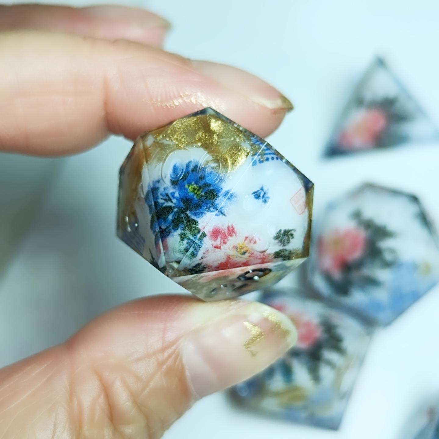 Broken Porcelain Washi Tape Dice Set