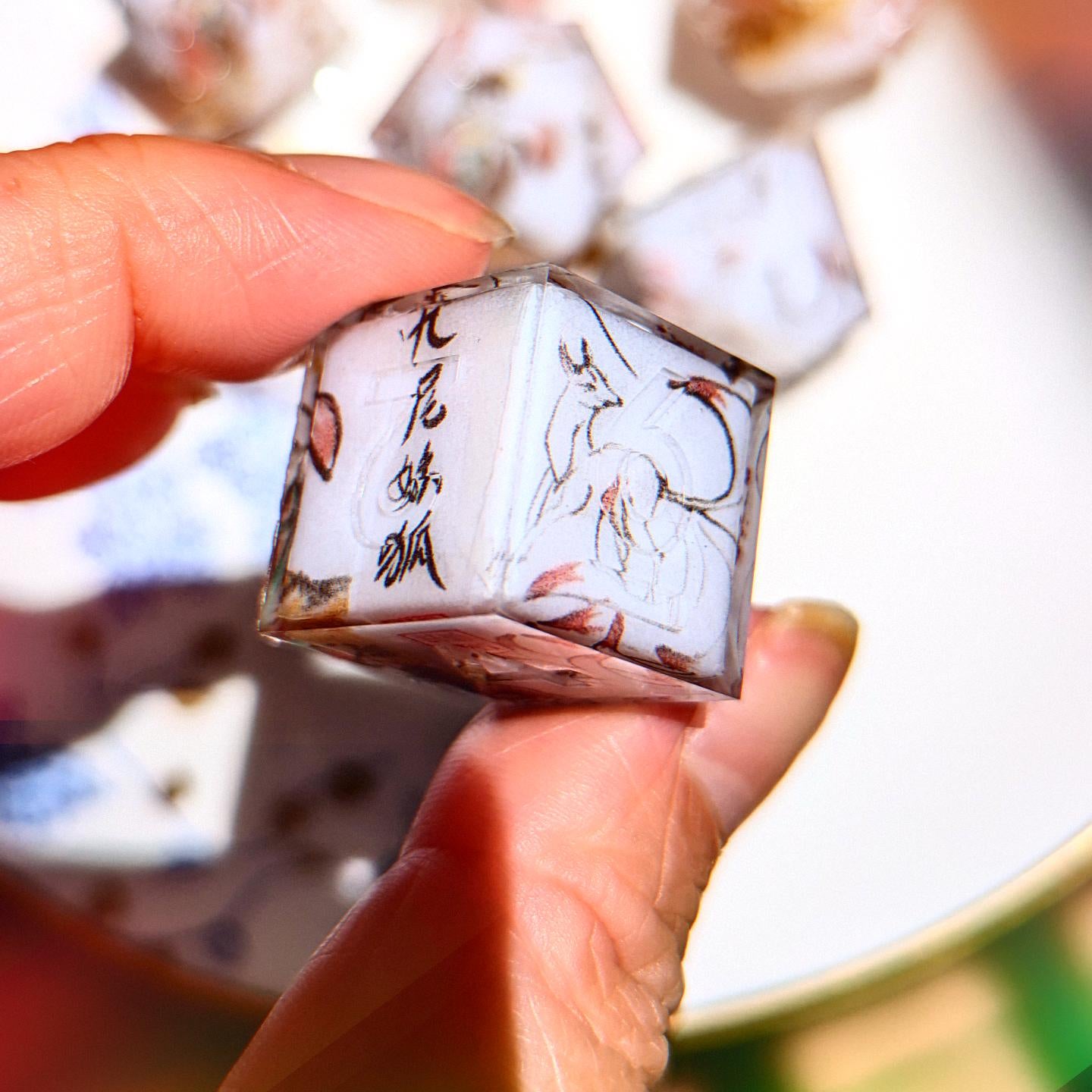 Nine Tailed Fox Washi Tape Dice Set