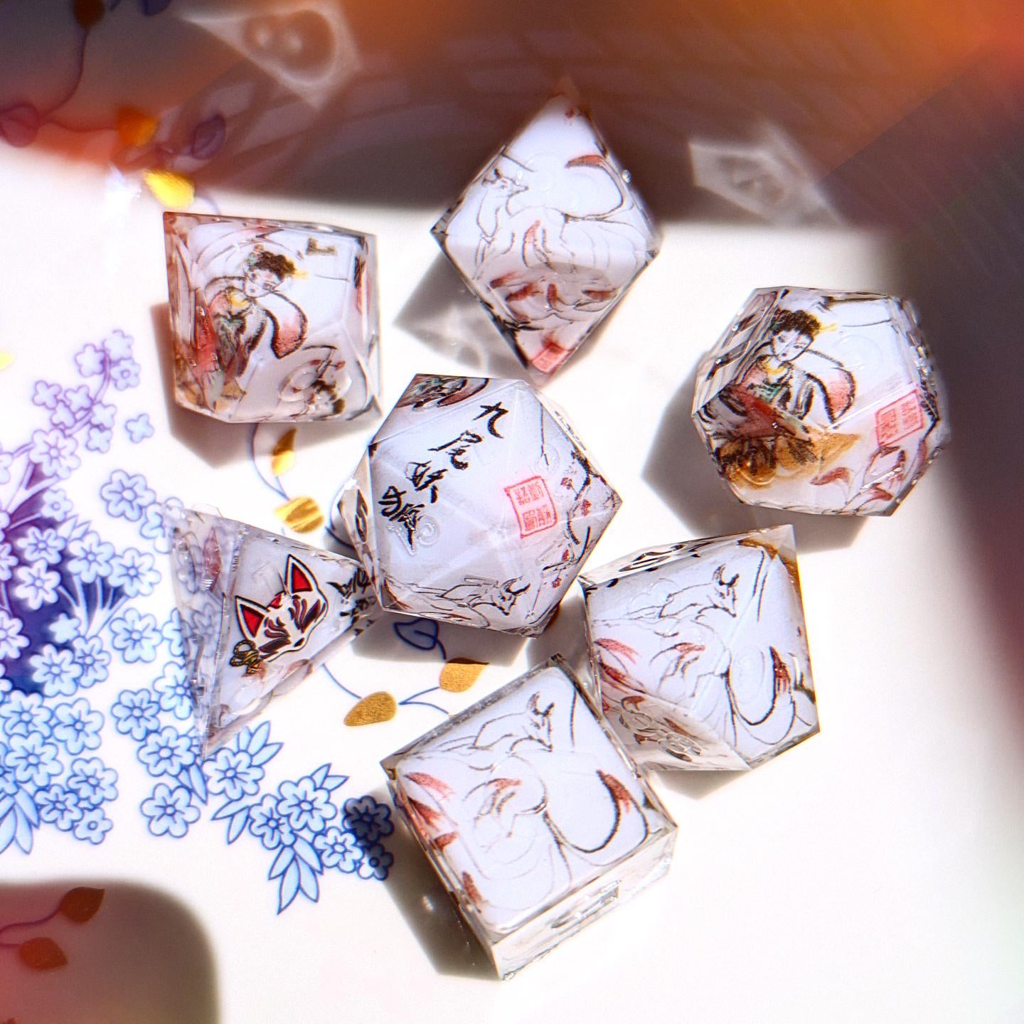 Nine Tailed Fox Washi Tape Dice Set