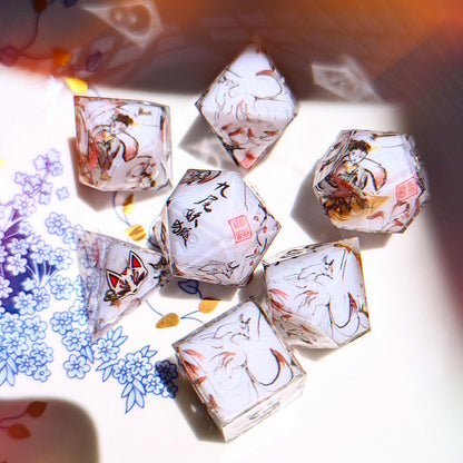 Nine Tailed Fox Washi Tape Dice Set