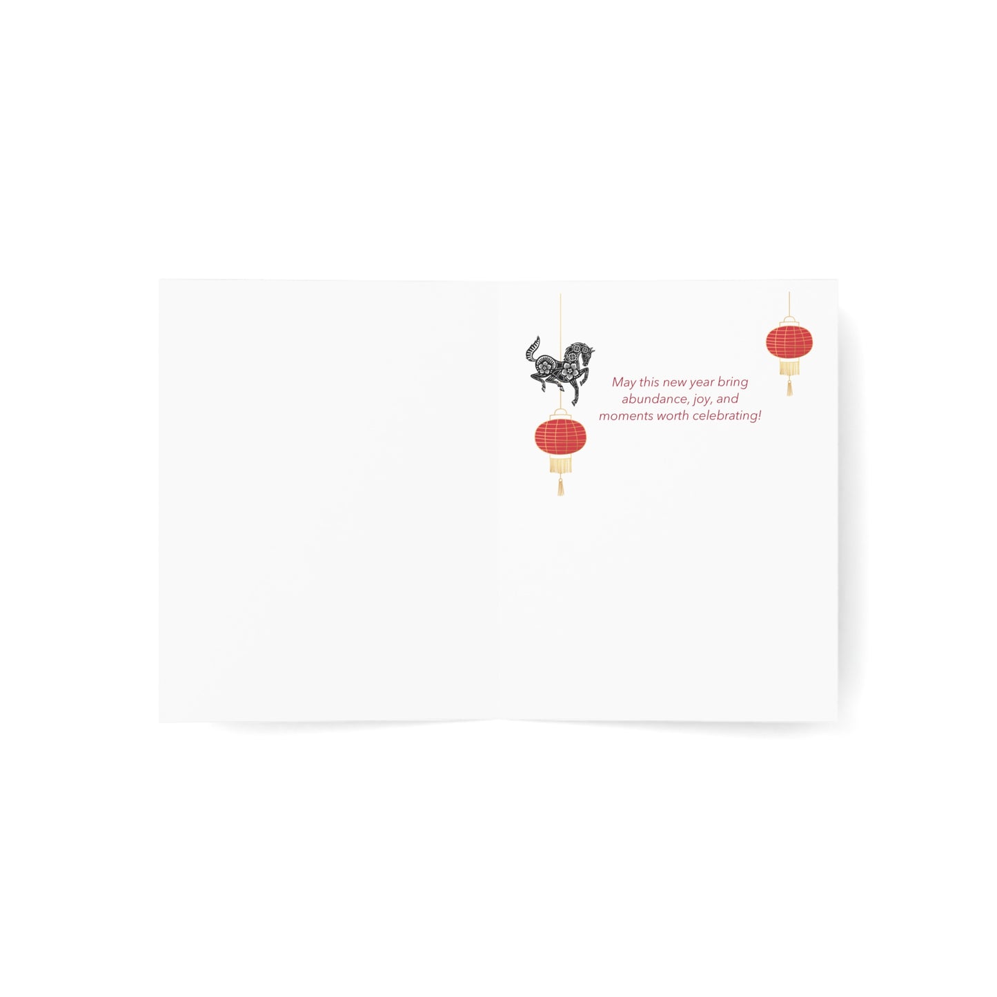 Year of Horse Lunar New Year Card (6 cards)