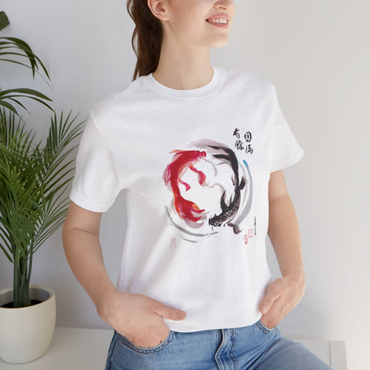 Taichi Zen Koi Fish Soft T-Shirt