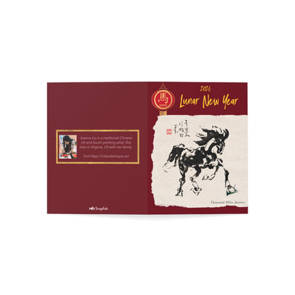 Year of Horse Lunar New Year Card (6 cards)