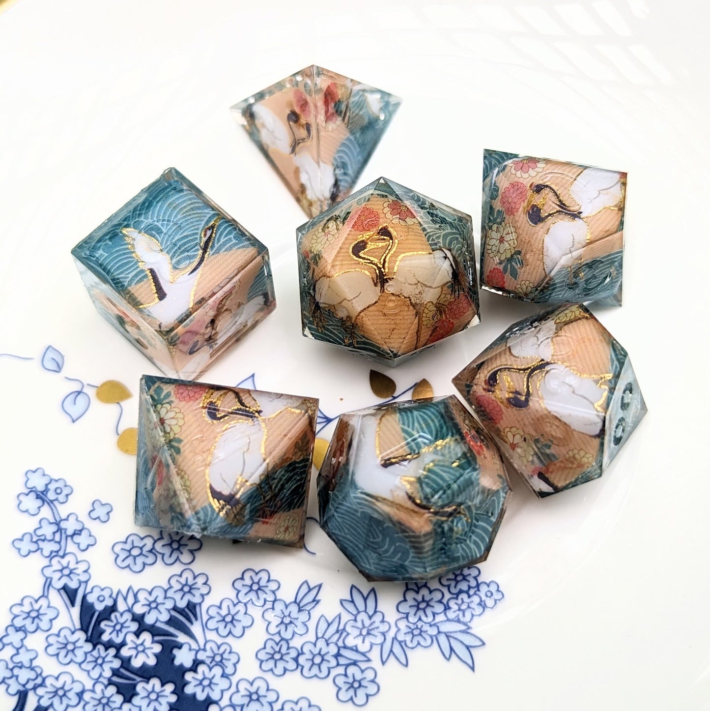 Crane Lovers Washi Tape Dice Set