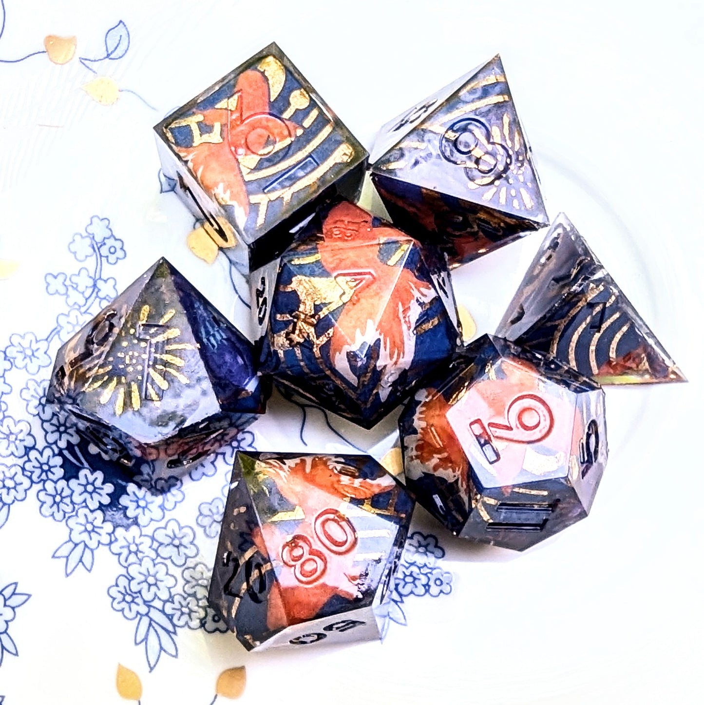 Goldfish Firework Washi Tape Dice Set