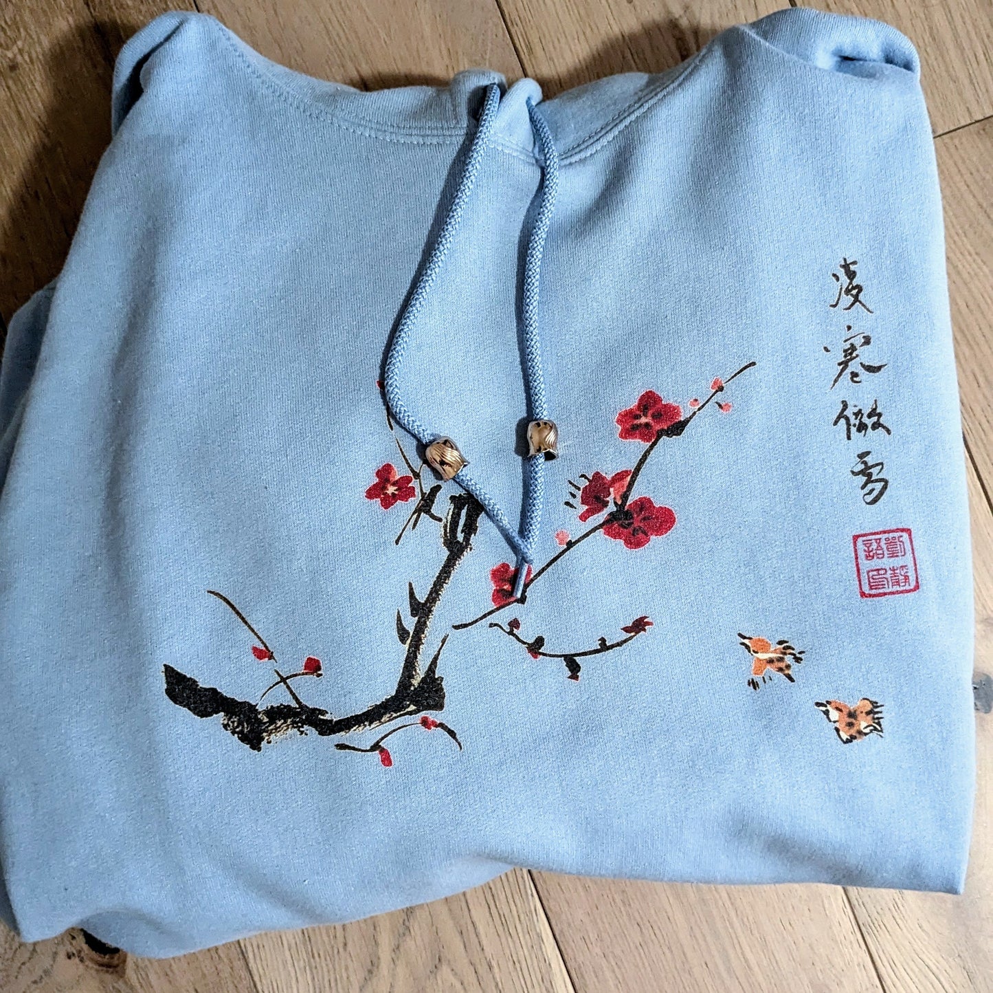 Plum Blossom Birds Brave Spirit Hoodie Sweatshirt