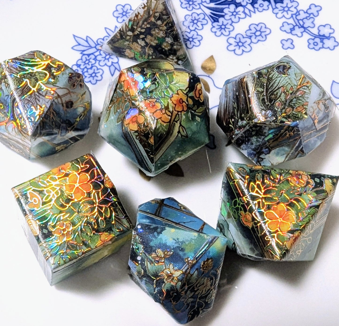 Apothecary's Garden Washi Tape Dice Set (Moonlight Series)