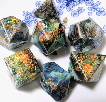 Apothecary's Garden Washi Tape Dice Set (Moonlight Series)