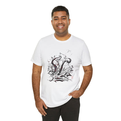 Beware of the Kraken Chinese Ink Paitning Shirt