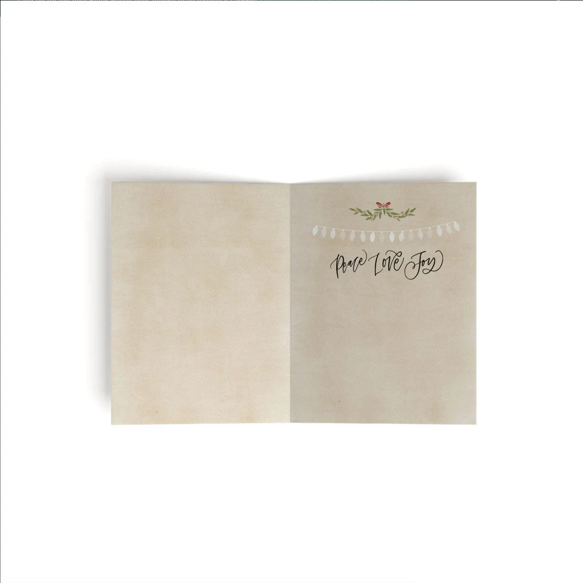 Peacock Christmas Card