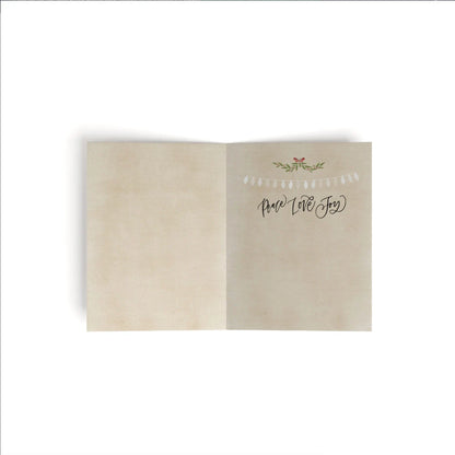 Peacock Christmas Card