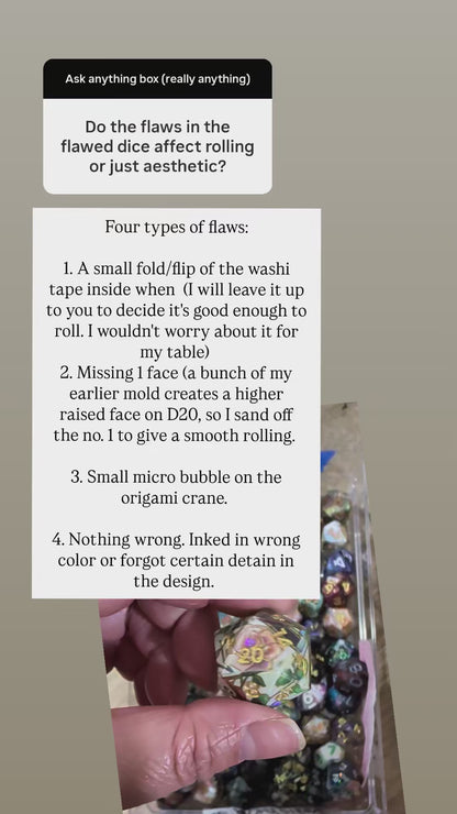 Mystery Flawed Dice 7pc Set