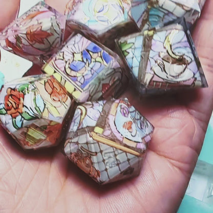 Stained Glass Fall Favorites Washi Tape Dice Set