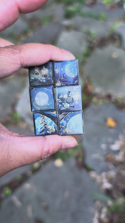 Moonlight Flower 6D6s Dice Set