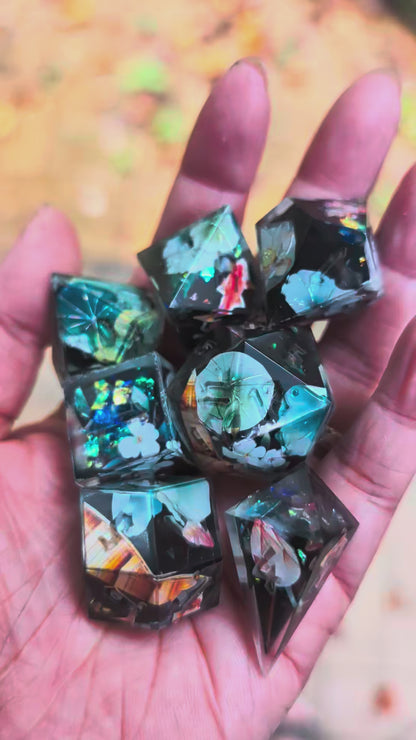 Dark Koi Pond Magic Alt 7pc Dice Set