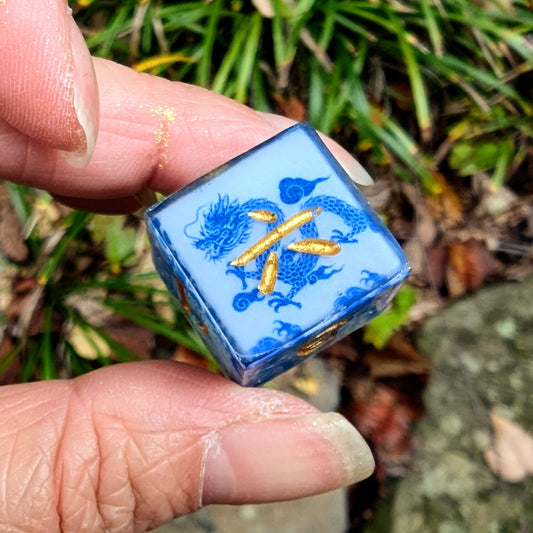 Kanji D6 in Qing Hua Big Dragon
