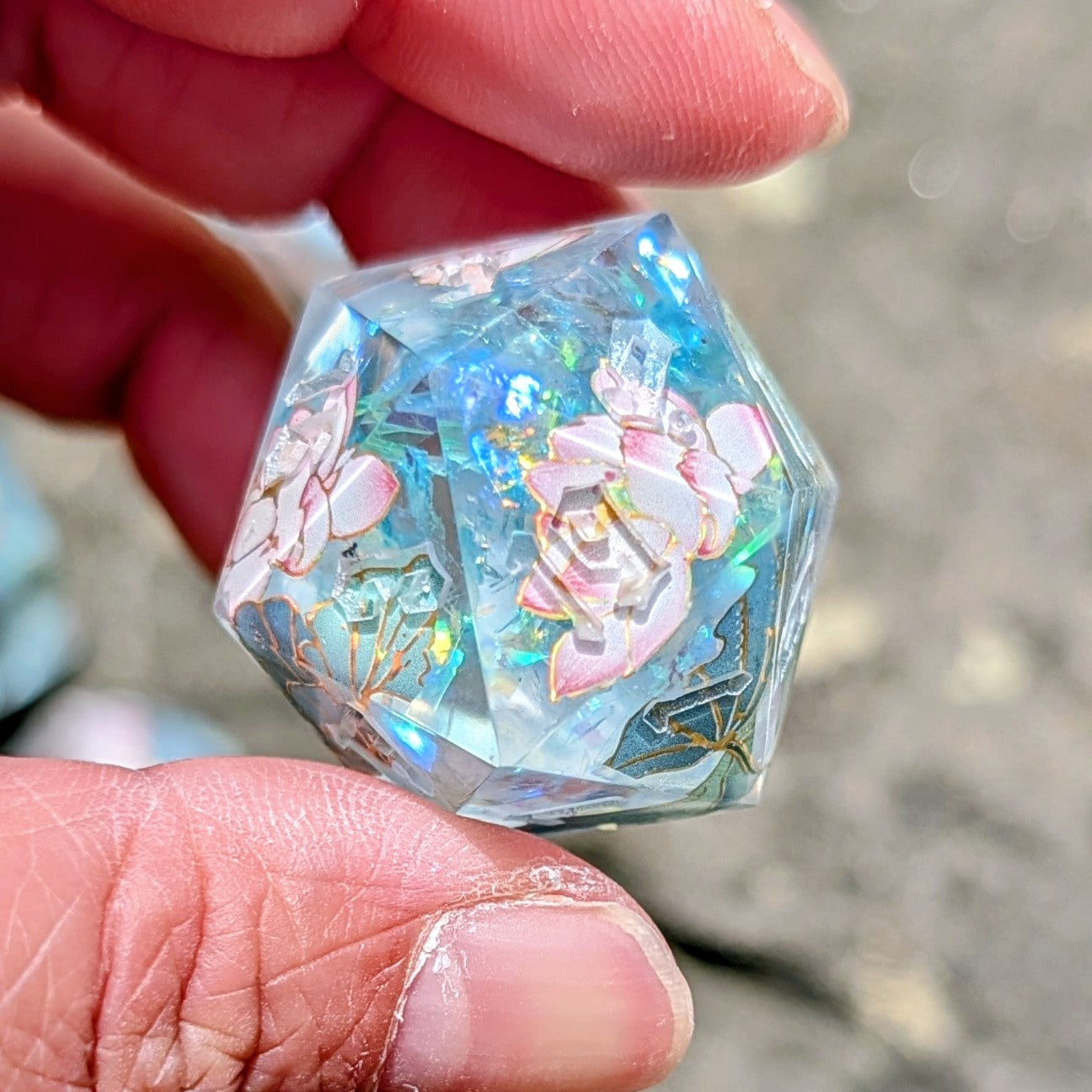 Lotus Reflection Dice Set with Alt Shapes