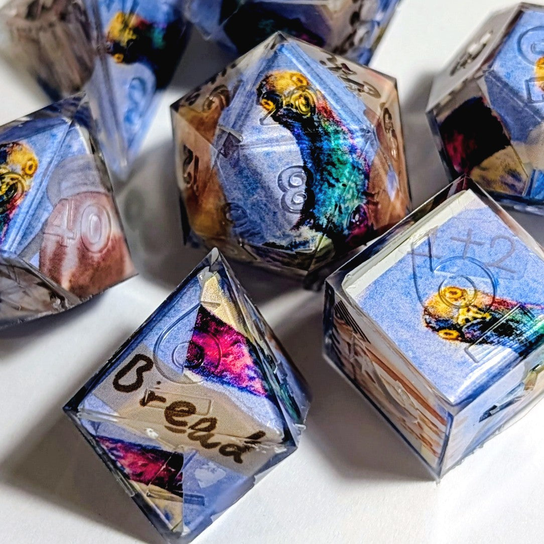 Goofy Pigeon Washi Tape Dice Set