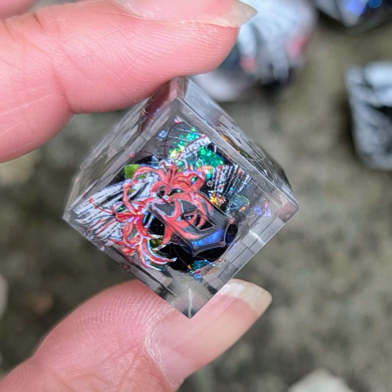 River of Lost Souls Alt Shaped Clear Tape Dice