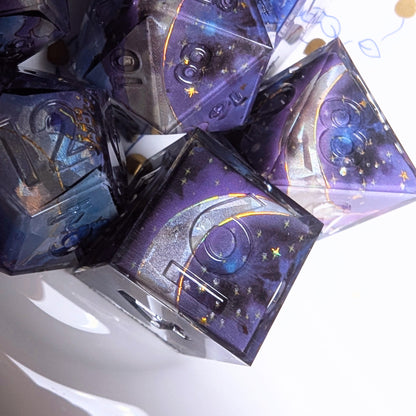 Moonlight Nebula Dream Washi Tape Dice Set