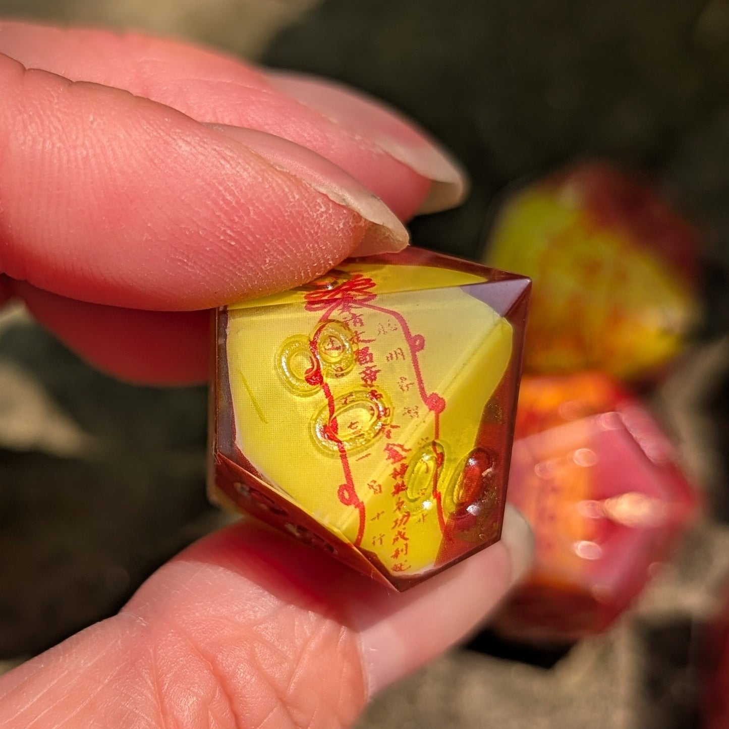 Chinese Talisman 7pc Dice Set
