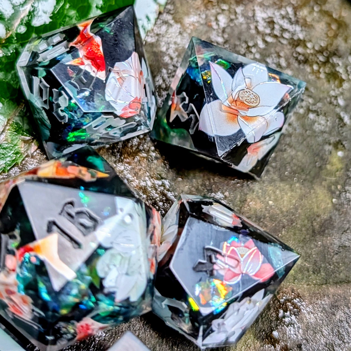 Dark Koi Pond Magic Alt 7pc Dice Set
