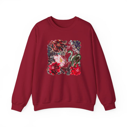 Year of Snake Peony Sweatshirt