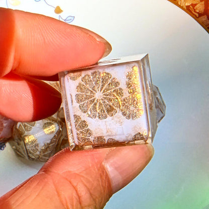 Gingko Gold Washi Tape Dice Set