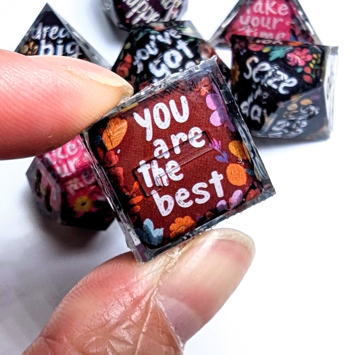Postive Affirmation Washi Tape Dice Set