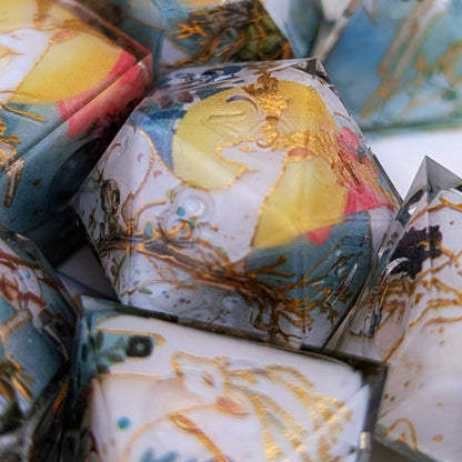 Moonlight Deer Elevated Foil Washi Tape Dice Set