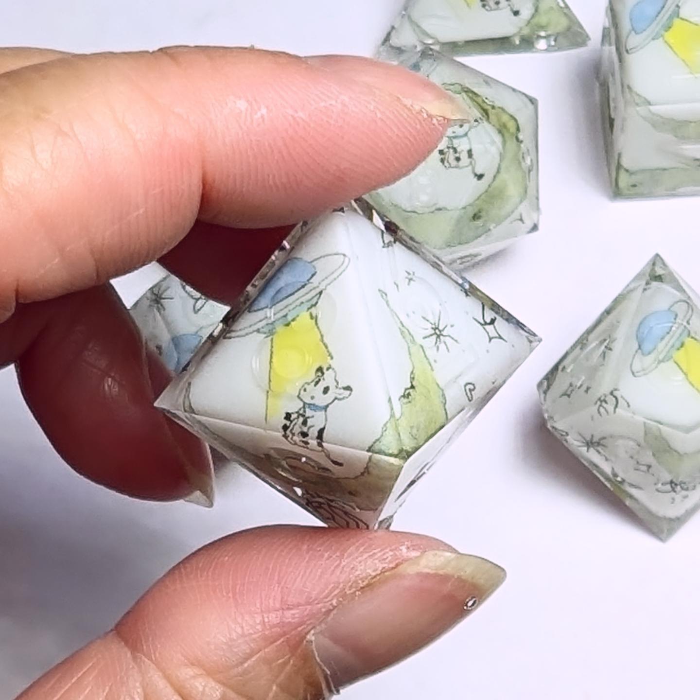 Alien Abduction Washi Tape Dice Set