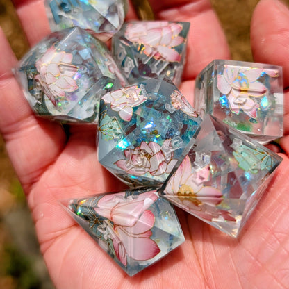 Lotus Reflection Dice Set with Alt Shapes