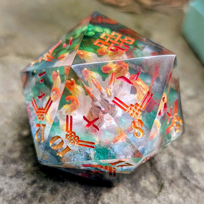 Nine Tailed Fox Kitsune Diorama Kanji 55mm Chonk
