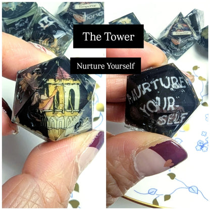 Tarot Card Self-Love Washi Tape Dice Set