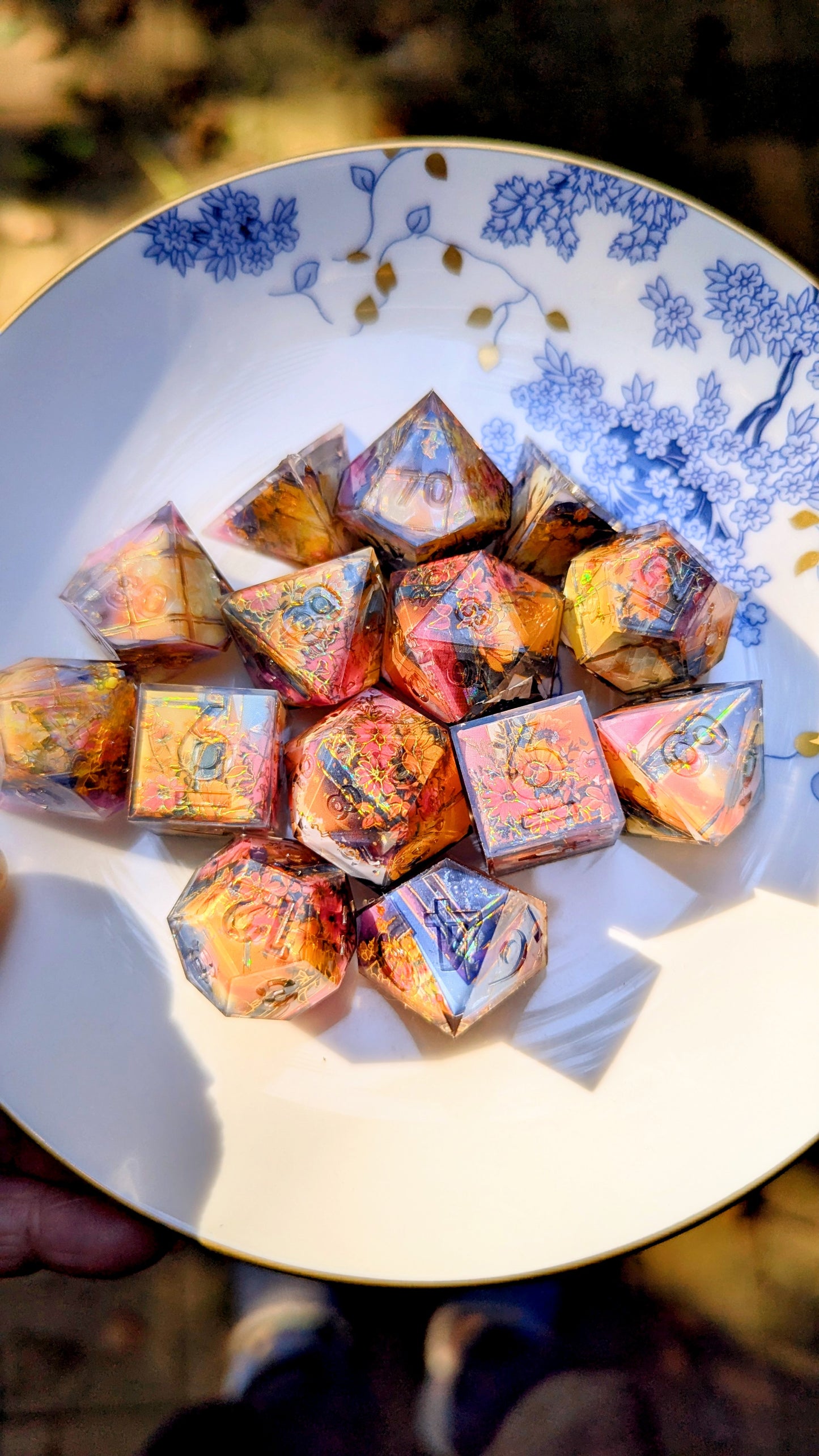 Sunset Flower Field Washi Tape Dice Set