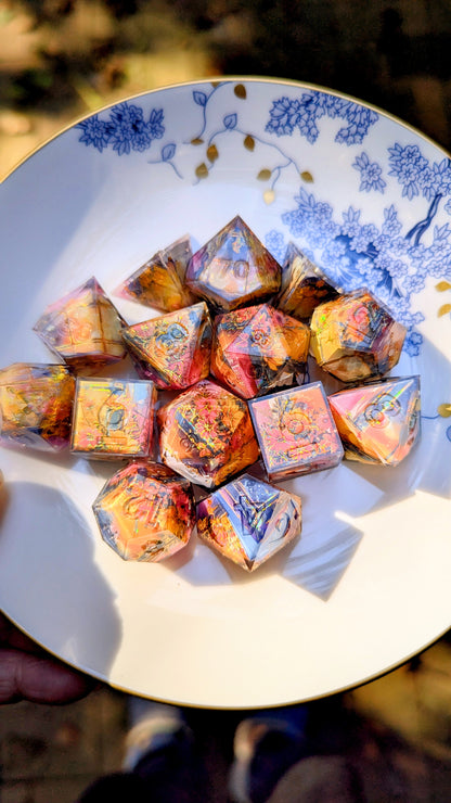 Sunset Flower Field Washi Tape Dice Set