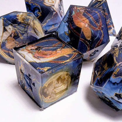 Moon Goddess Red Ribbon Fate Washi Tape Dice Set