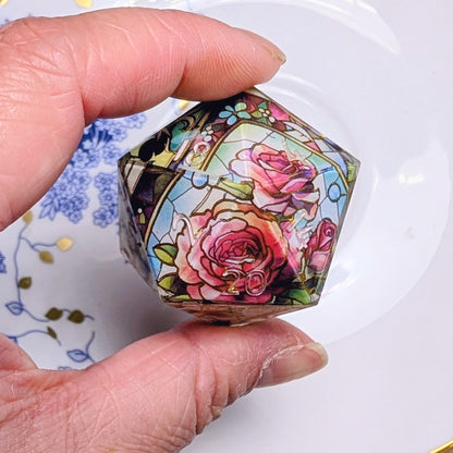 Flawed 35mm Chonk Stained Glass Rose