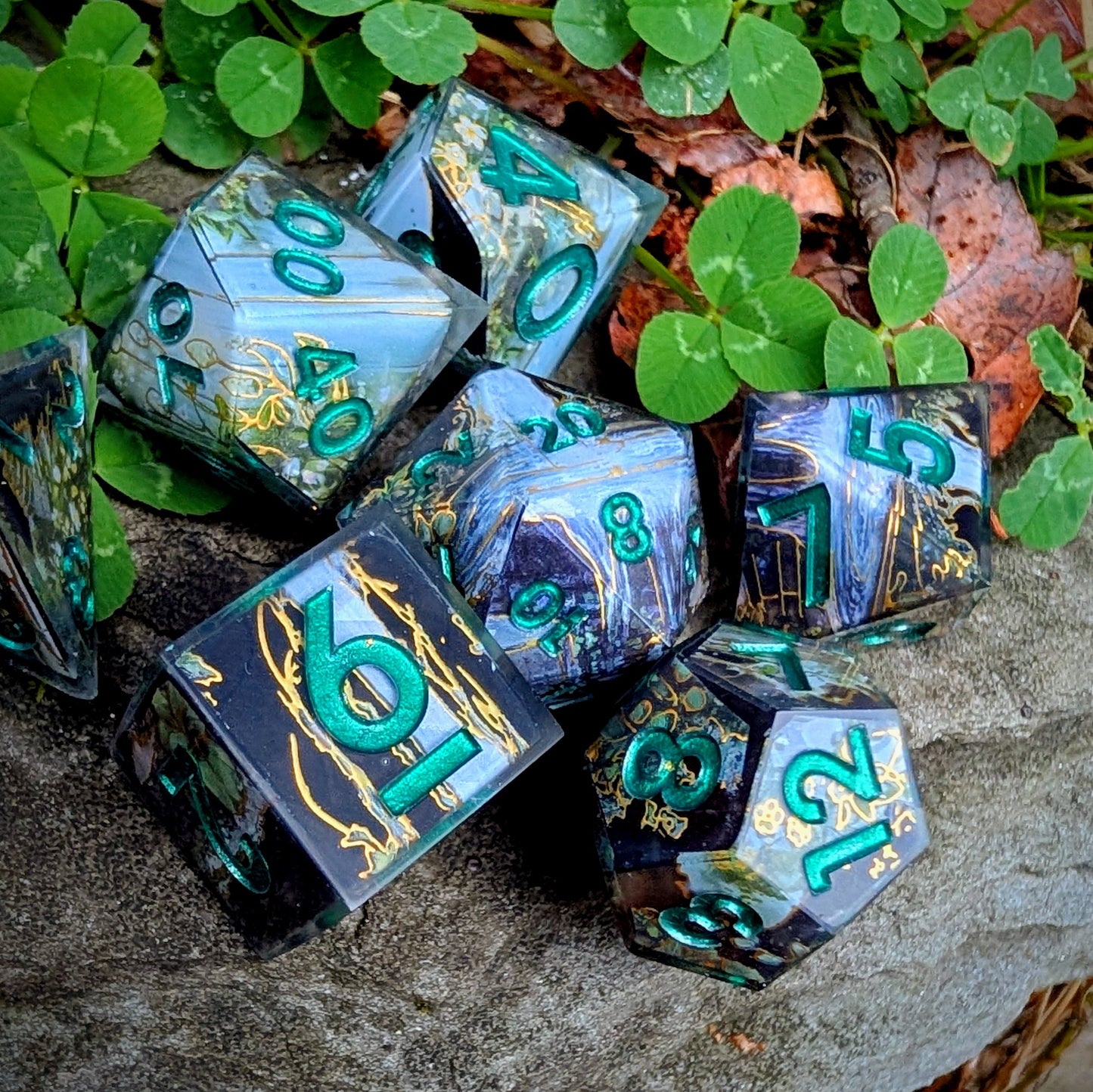Druid Cascade Washi Tape Dice Set
