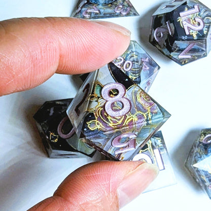 Fountain Rose Washi Tape Dice Set (Moonlight Series)