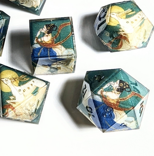 Christmas Deer Goddess Washi Tape Dice Set