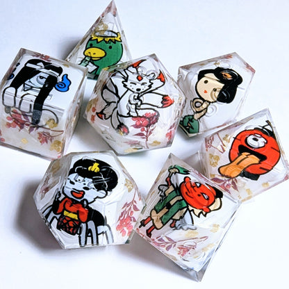 Yokai Assembly Washi Tape Dice Set