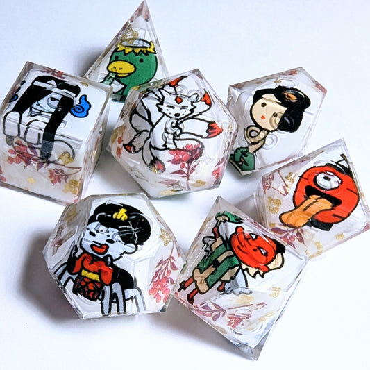 Yokai Assembly Washi Tape Dice Set