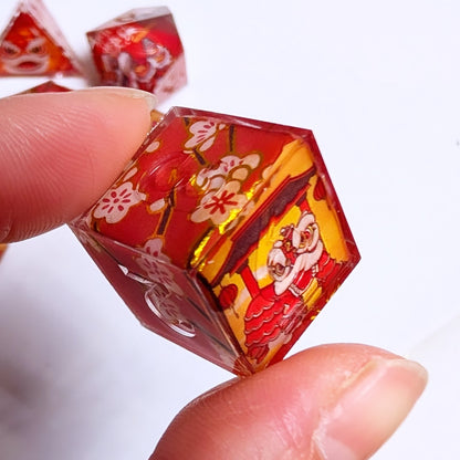 Lion Dance Washi Tape Dice Set